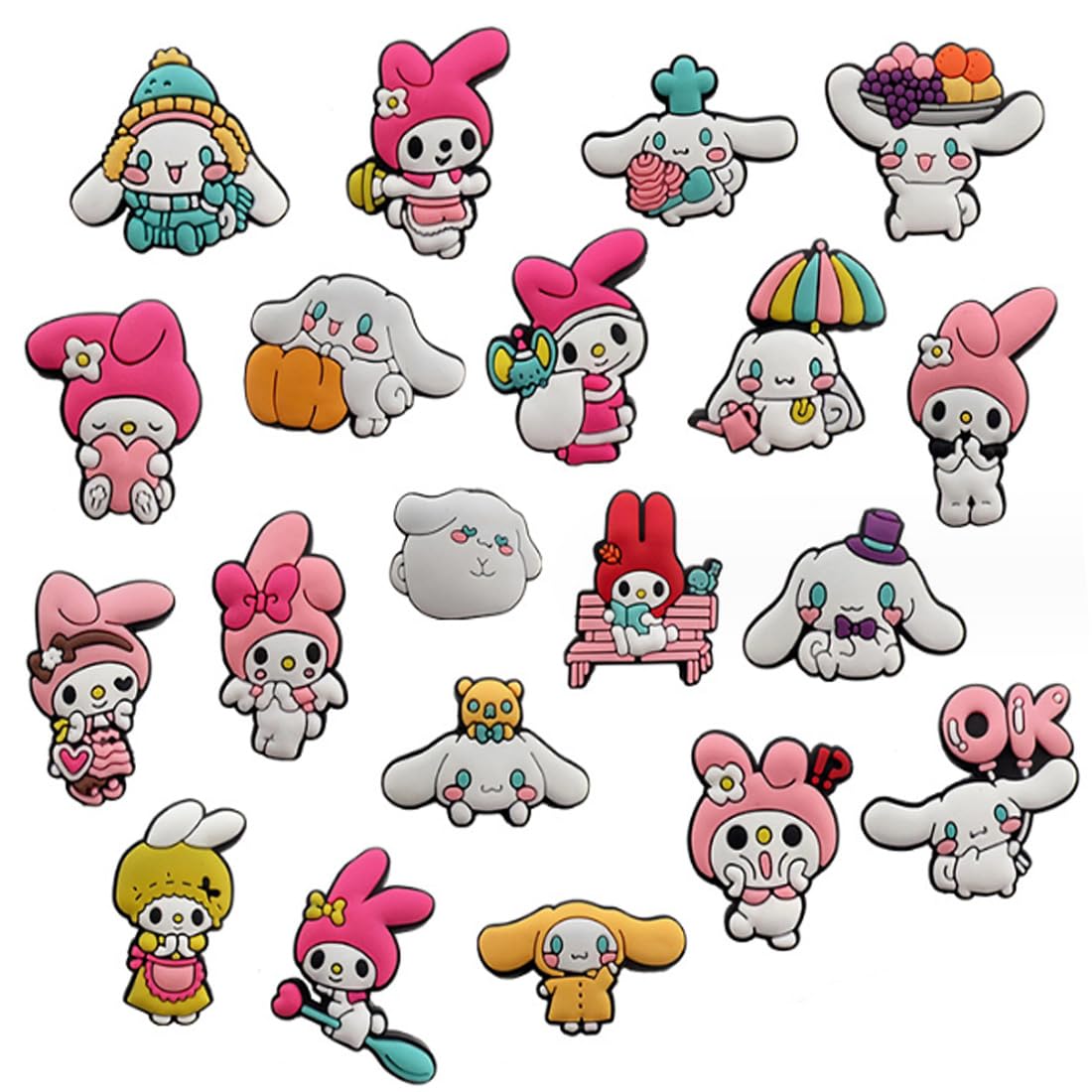 PILLOBOXShoe - Jibbitz Charms Packs , Shoe Decoration Accessories