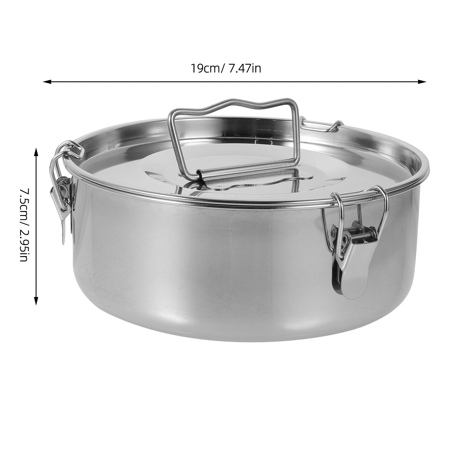 FOMIYES 2-teiliges Edelstahl- -Formen-Set mit Deckel – Tarteform mit Deckel und Schnalle, ergonomischem Griff, antihaftbeschichteter Backform für Käsekuchen, Cupcakes, Puddings und Desserts