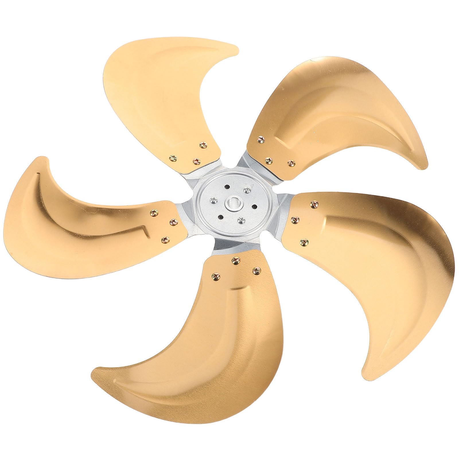 50 cm (20 Zoll) Lüfter Ersatzblätter 5 Flügel Aluminium 3/8" Bohrung Robuster Propeller für Stand-/Sockel-/Deckenventilatoren, ideal für max