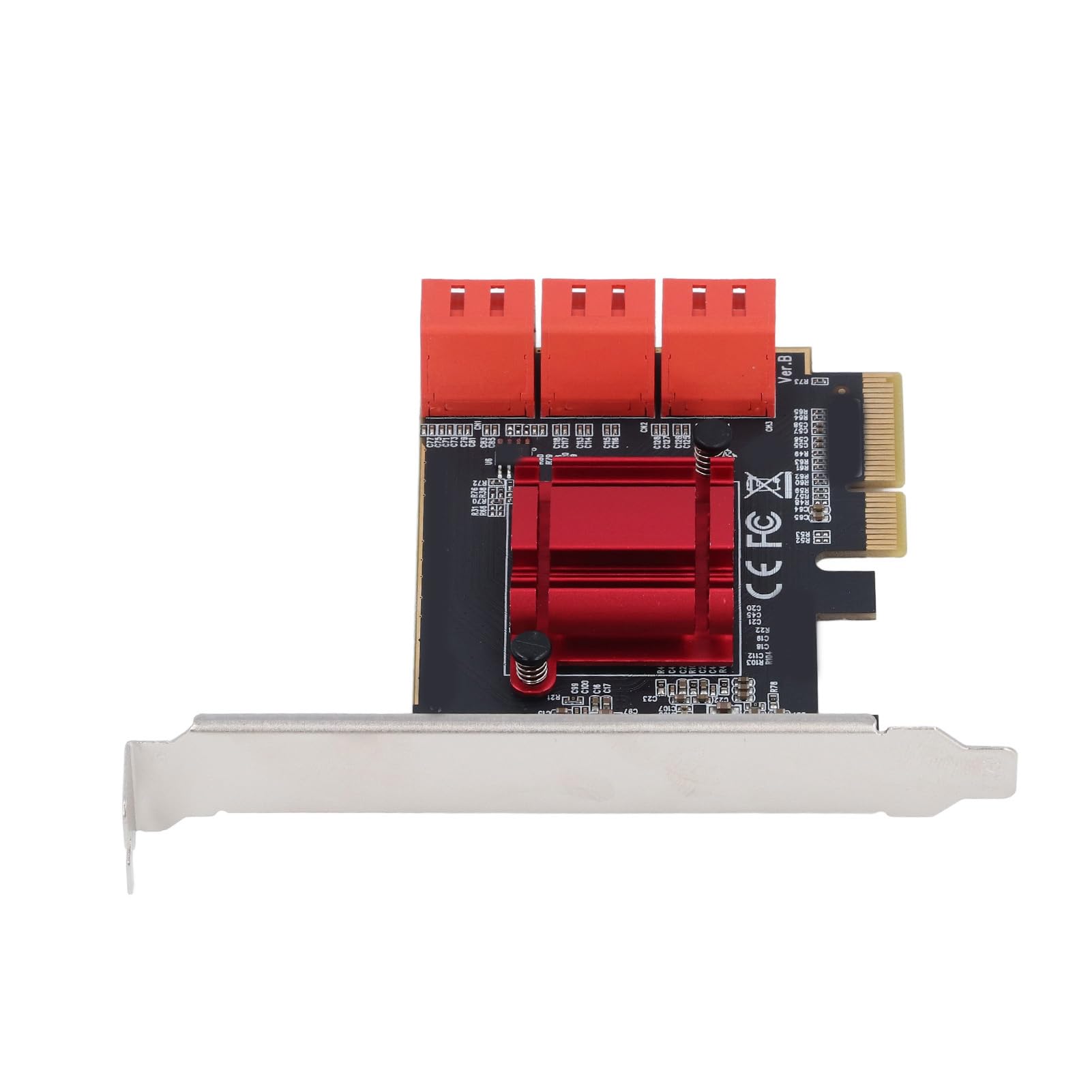 Scheda PCIe 3.0 X4 a 3 Scheda di Espansione Portatile PCIe a Ad Alta velocità ASM1166 a 6 Porte per PC (#1)