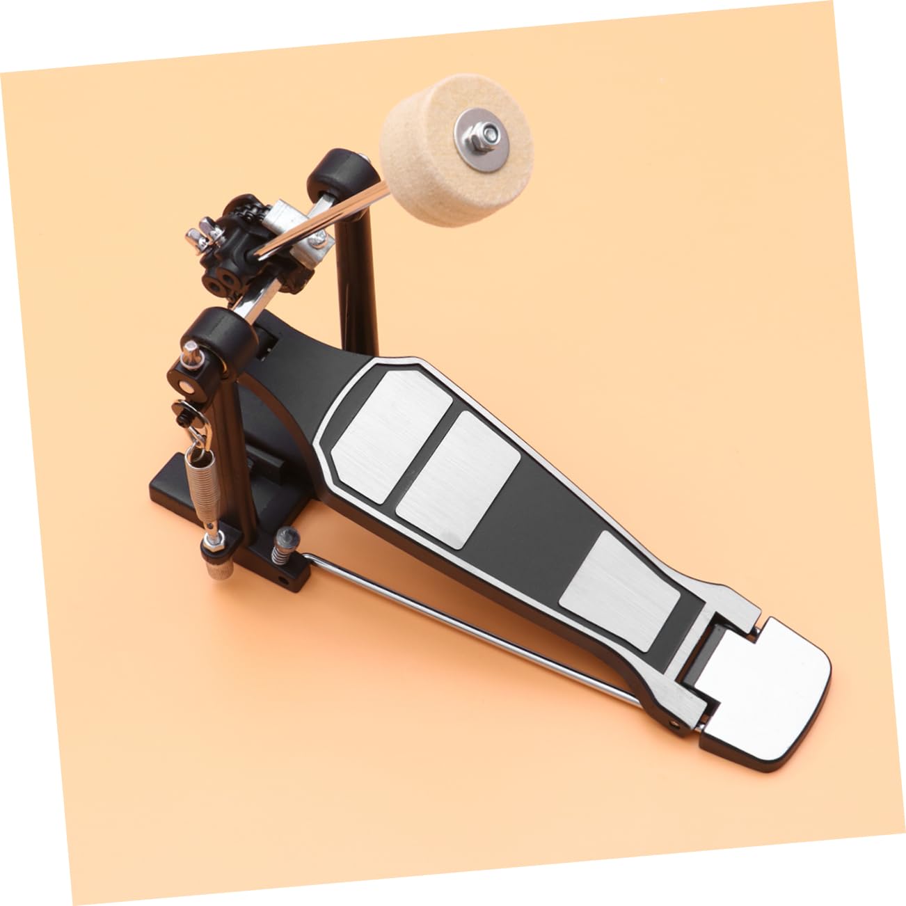 Toyvian Pedal de Batería de Metal Respuesta Rápida, Reemplazo Profesional para Bateristas, Adecuado para Tocar Jazz y Percusión en Escenarios