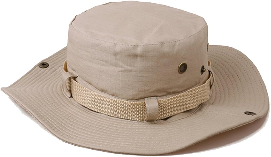 SUPERCB Man Floppy Beach Sun Hat Bucket Fishing Outdoor Wide Brim Hiking Cap Boonie