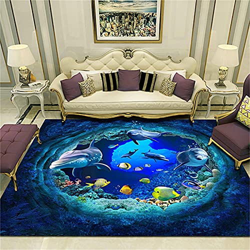 Tapete decorativo con diseño marino 6x8 pies