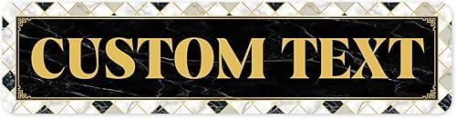 Miniatura 238 de Letrero Personalizado, Letrero de Calle Personalizado, 11 Colores de Fuente, 13 Estilos de Fuente, 4 Opciones de Agujeros, 22 Tamaños, 6x24 Madera