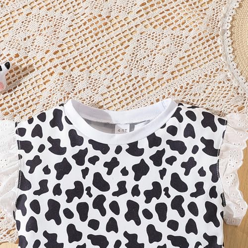 Image of Kid Young Girl Clothes Outfits Square Neck Tank Top Letter Patched Girls Summer Shorts Set