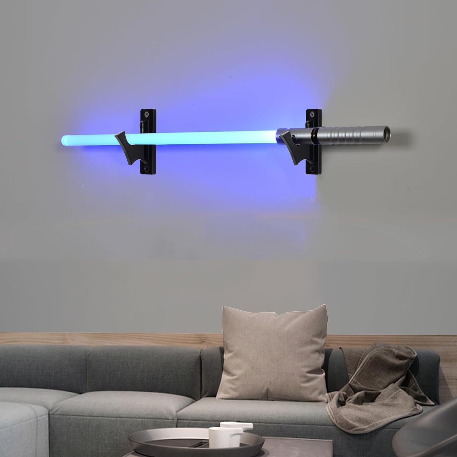 NINGDAKEAI Lightsaber Rack- Lightsaber Wall Mount- Lightsaber Stand, Acrylic Lightsaber Wall Mount-Lightsaber Holder- Weapon Rack