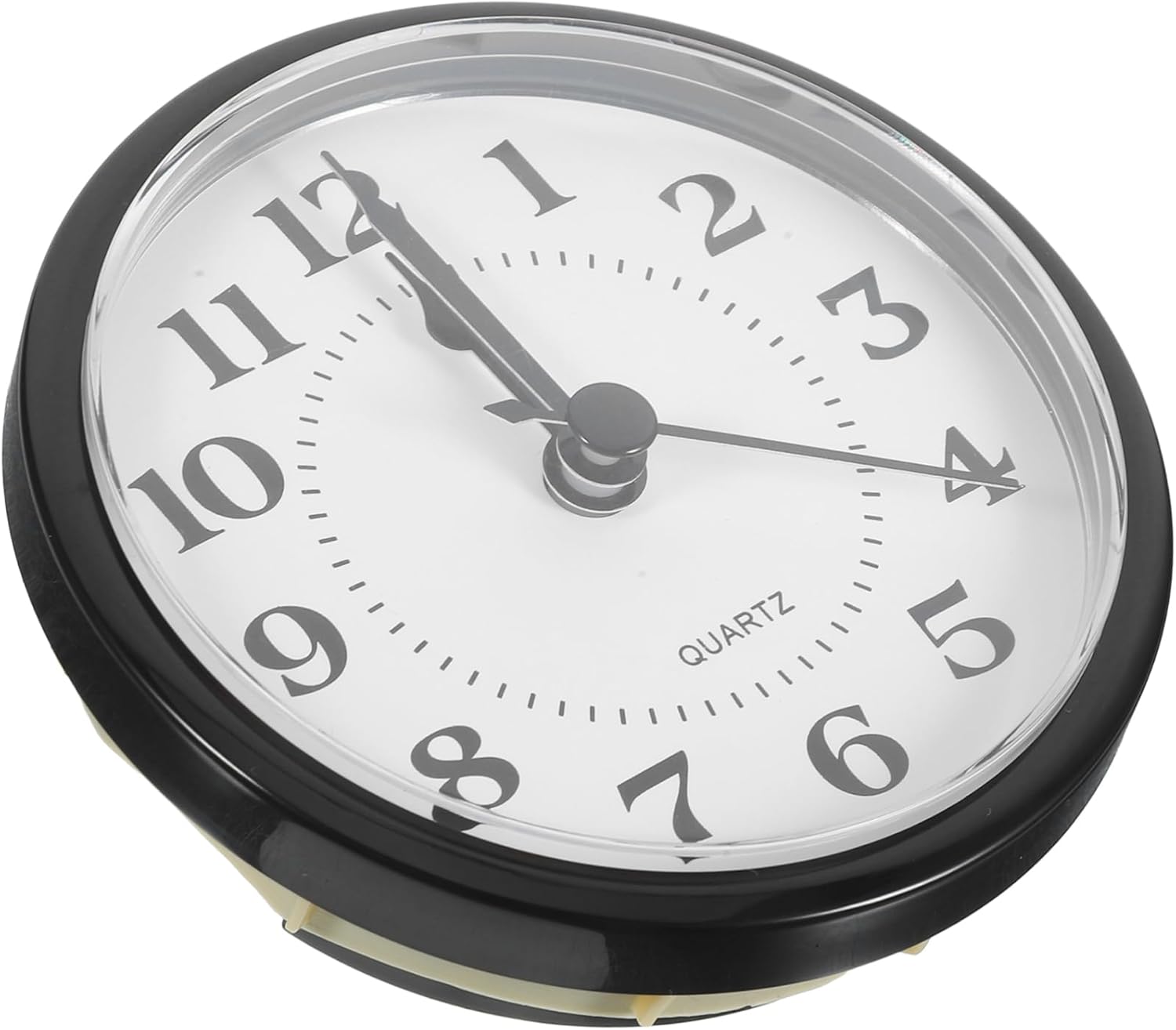 DOITOOL 4pcs Quartz Clock Movement Insert Arabic Numeral Face for Living Room Decor