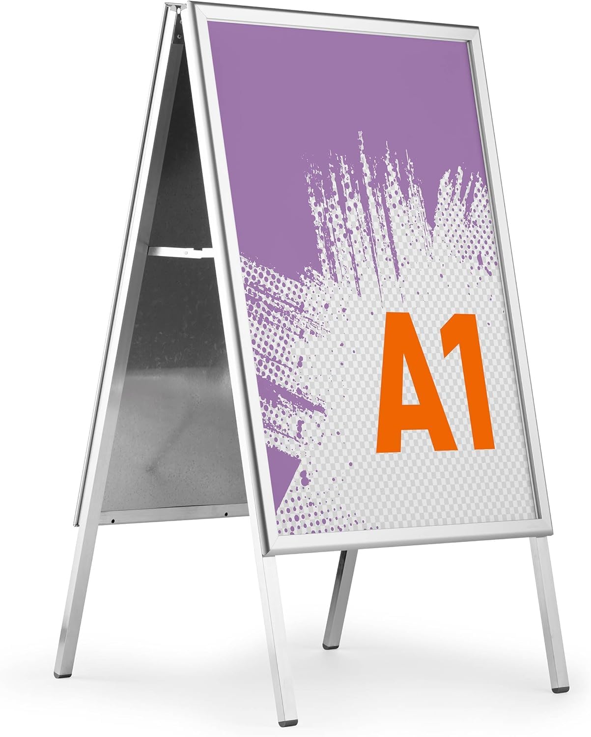 Durable Kundenstopper A1 FOLD OUTDOOR, Plakatständer, silber, 506623