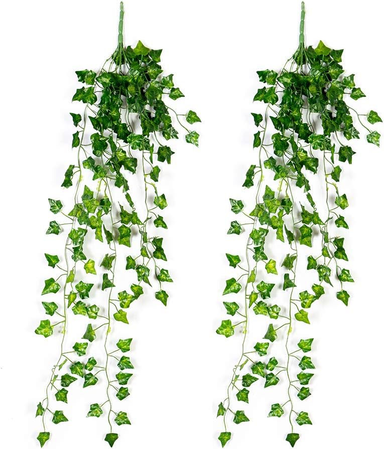 ZJT Artificial Flowers Plants for Decoration 2 Bunches Hanging Creeper for Artificial Gardening and Home Decor