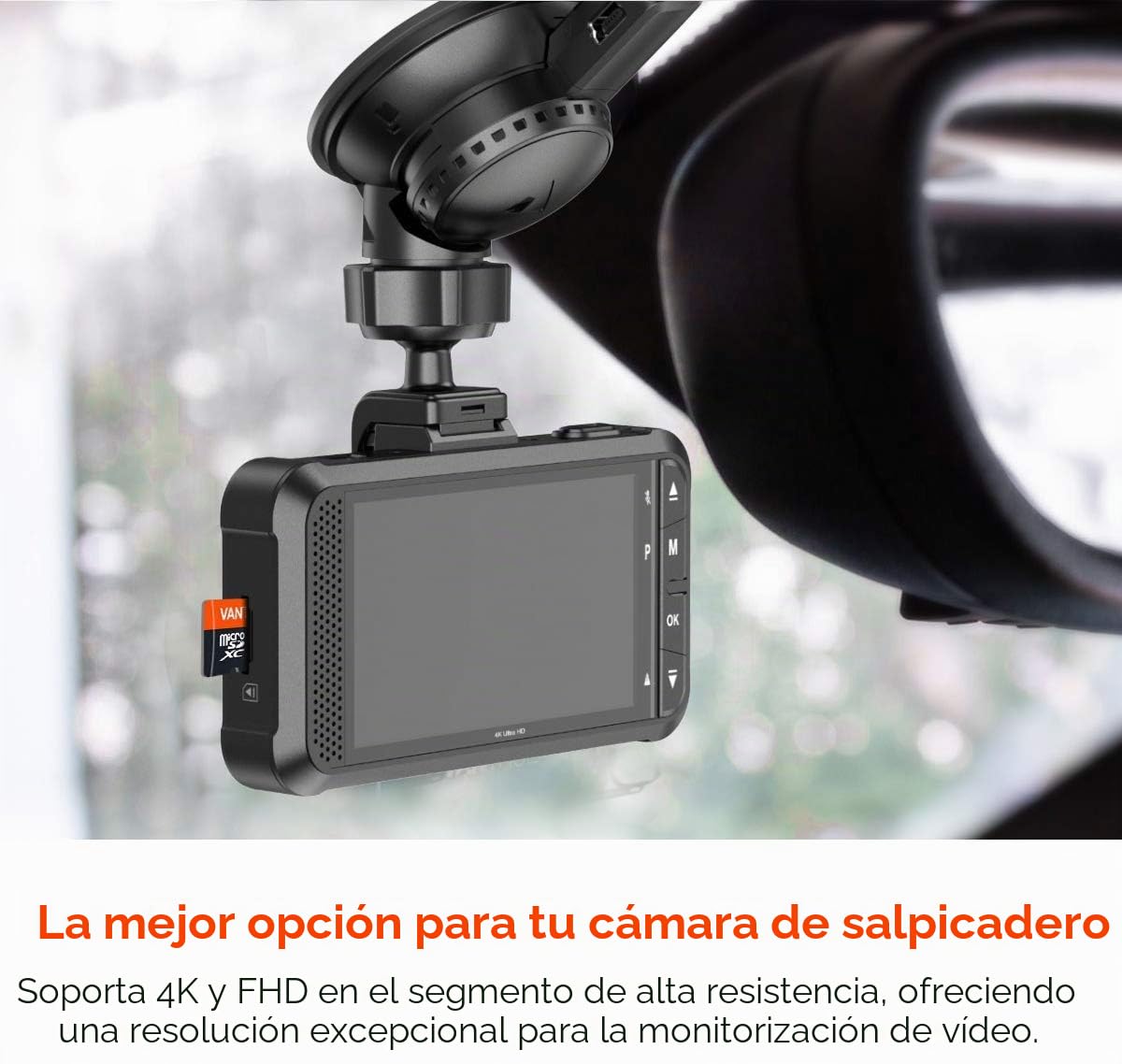 VANTRUE - Tarjeta de Memoria microSD UHS-I U3 A2 4K 128GB con Adaptador Compatible con cámara integrada, Smartphone, Tableta, cámara de acción y cámara de vigilancia (128 GB)