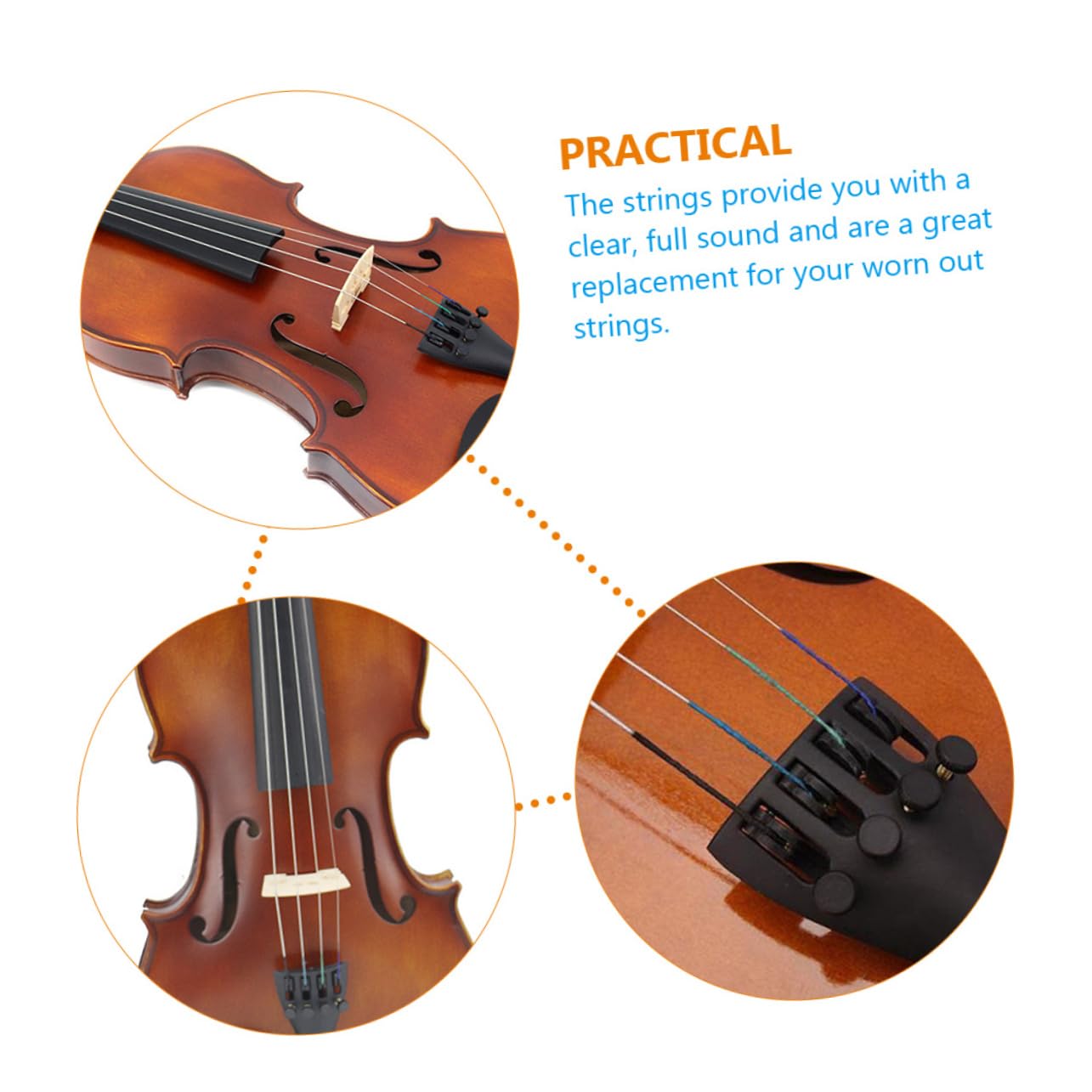 ibasenice 40pezzi Corde Per Violino Completo Per Sostituzione Corde Sostituibili Di Alta Qualità Accessori Per Violino Con Eccellente Qualità Del Suono e Resistenza Alla Rottura
