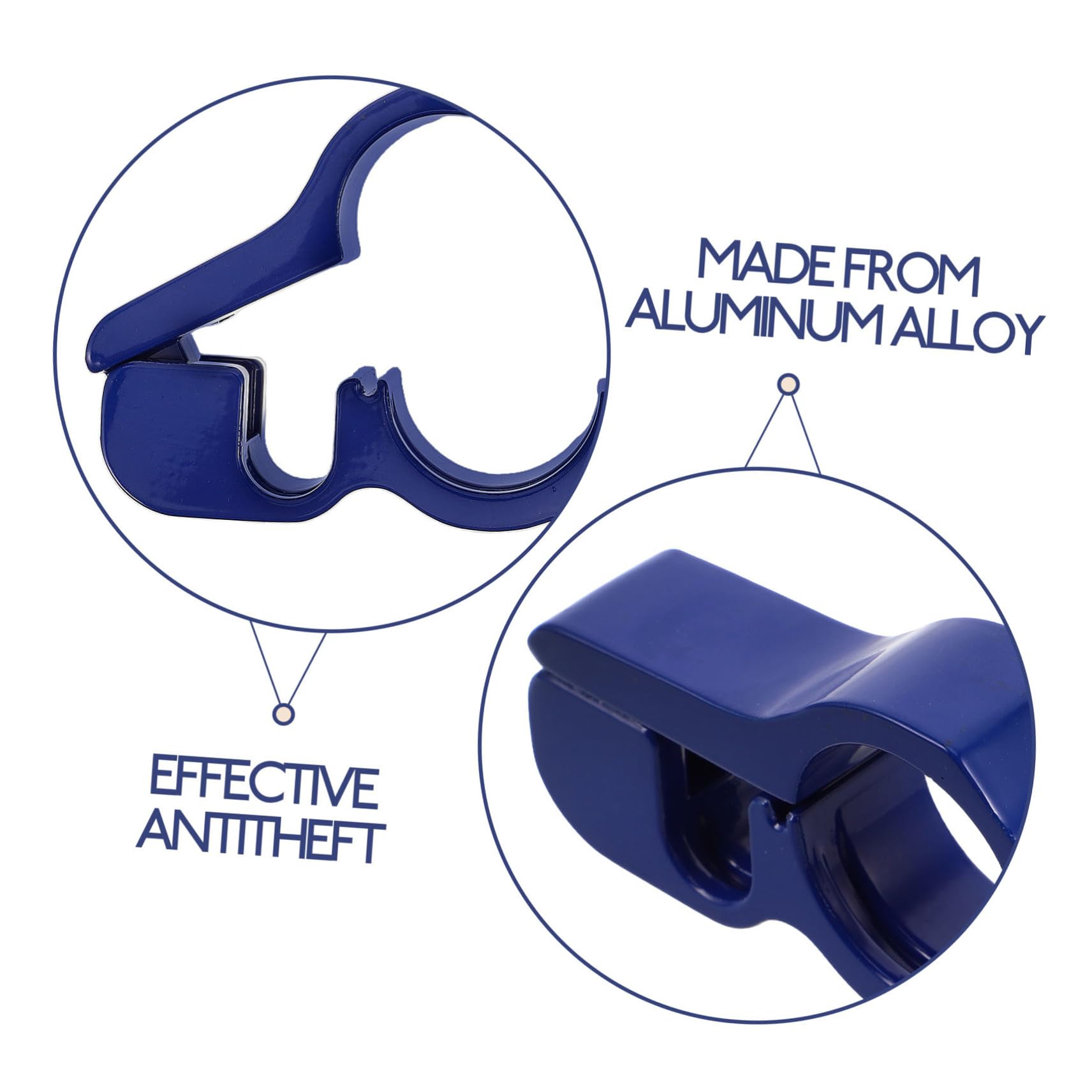Antivol de Poignée de Moto et Trottinette en Alliage D'aluminium 2 Pièces | Protection Antivol, Installation Facile, Grosse Ouverture 42mm, Usage Quotidien et Voyages, Noyau de Verrouillage Précis
