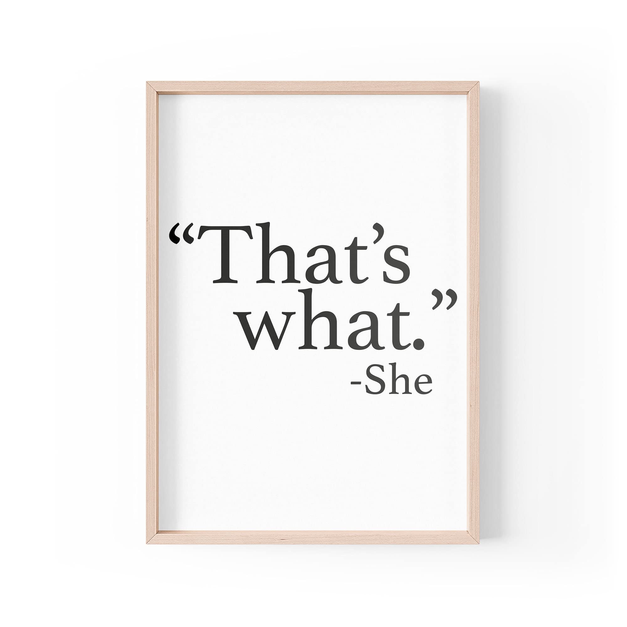Tongue in Peach Funny Quote Print | Home Prints | That's What She Said | Aesthetic Wall Art Funny Joke Quote Saying | A4 A3 A5 *FRAME NOT INCLUDED* - PBH119
