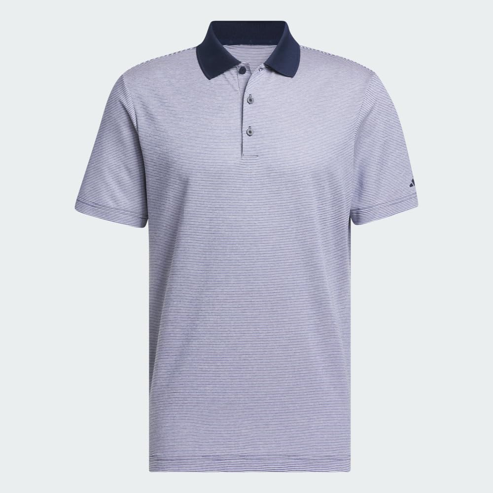 adidas Ottoman Stripe Golf Polo Shirt Maglietta da Golf Uomo