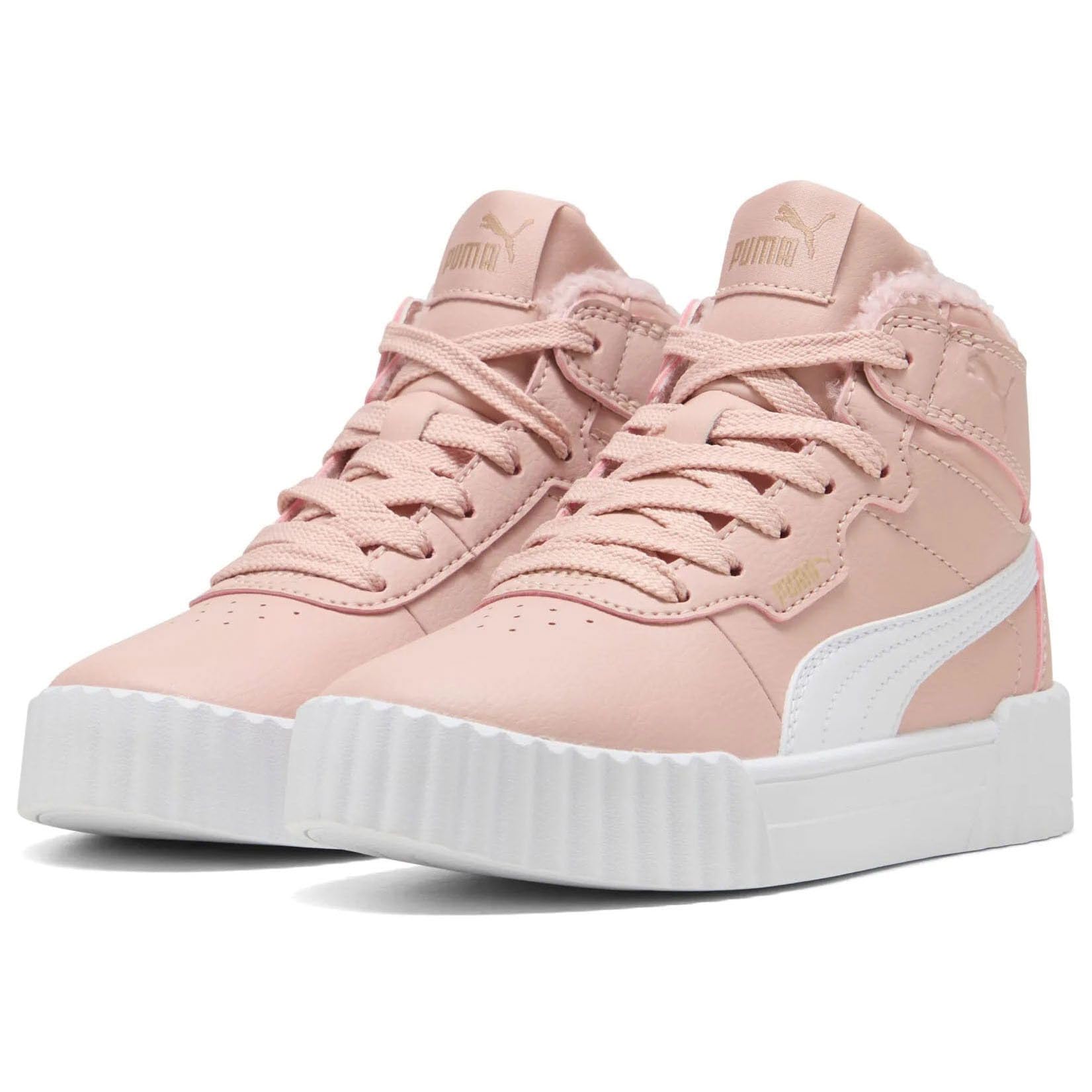 PUMA Carina 3.0 MID WTR PS Sneaker, Rose Quartz White, 11.5 UK Child