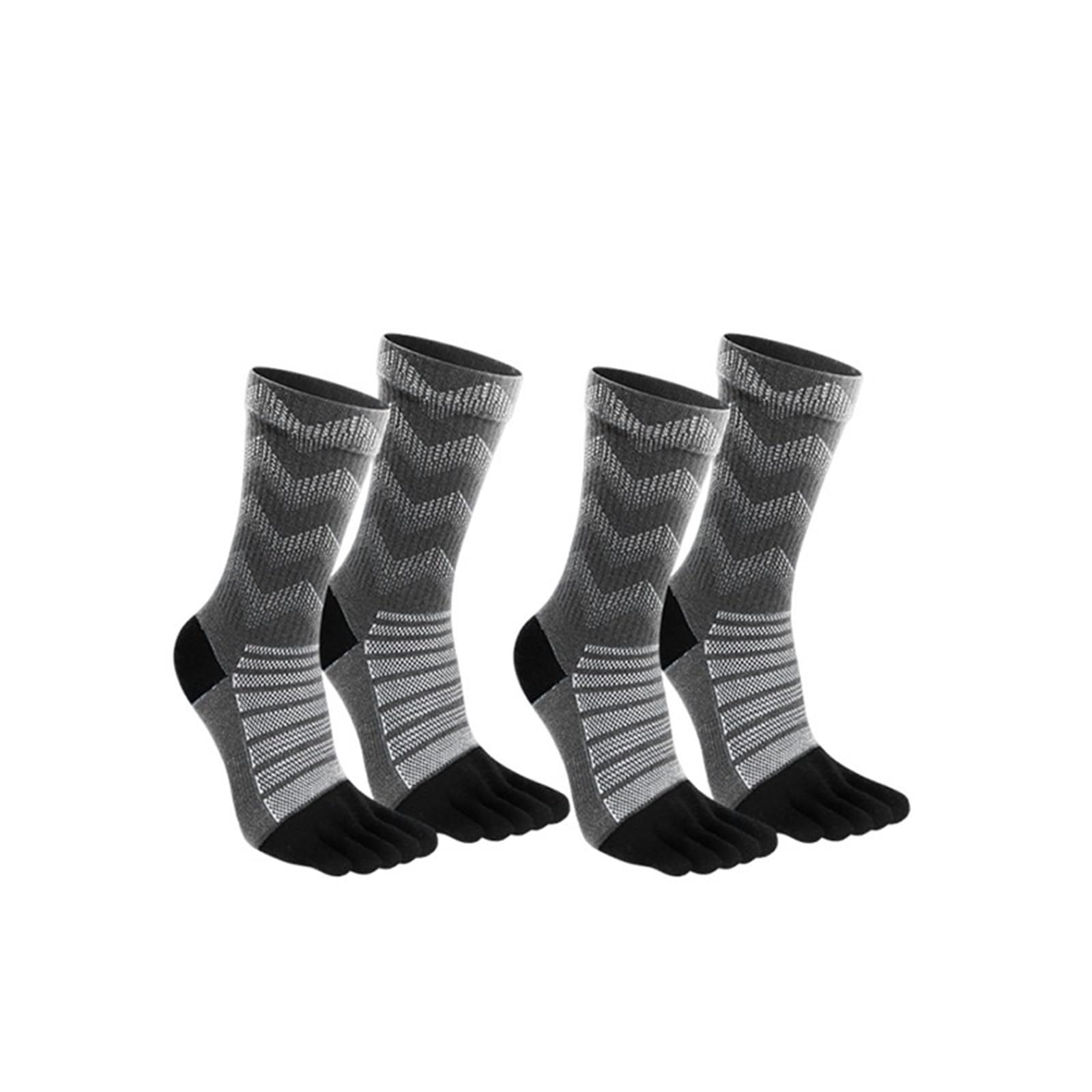 PantalóN Nieve Mujer Calcetines deportivos térmicos, cálidos, que absorben la humedad, transpirables, de secado rápido, for hombre y mujer(4 pairs grey,L)