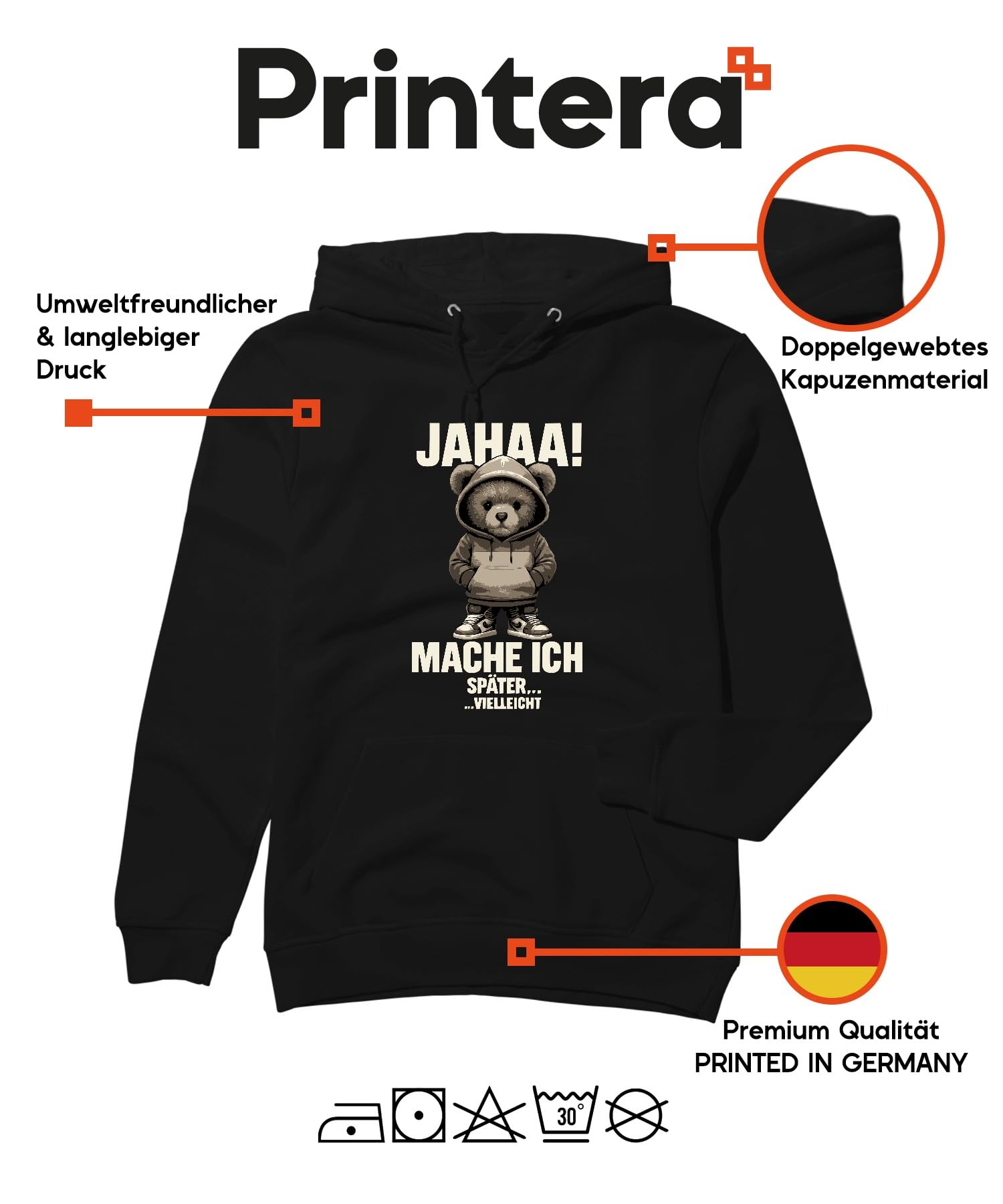 Nett kann ich auch bringt Aber nix sarkastischer Spruch Lustig Unisex Hoodie Hoodie