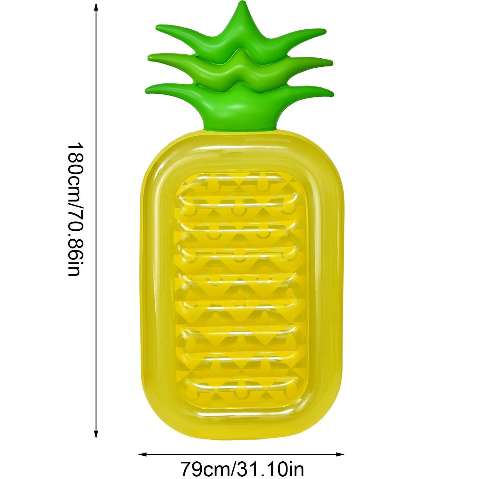 Flotador inflable para piscina - Balsa gigante de piña, cama de agua