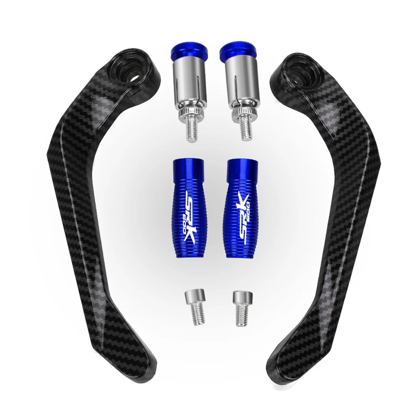 Doyubvcw Blue Motorcycle Lever Guards Handgrip For Qjmotor Qjsrk600 Srk600 Srk 600 All Years Motorcycle Levers Guard Brake Clutch Handlebar Grips End Protector