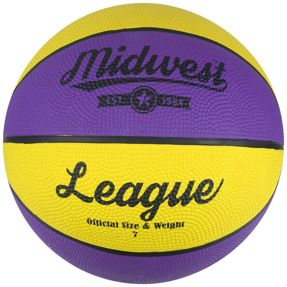 Sports Innovation Ltd Midwest League Basketball Yellow/Purple - Various Sizes