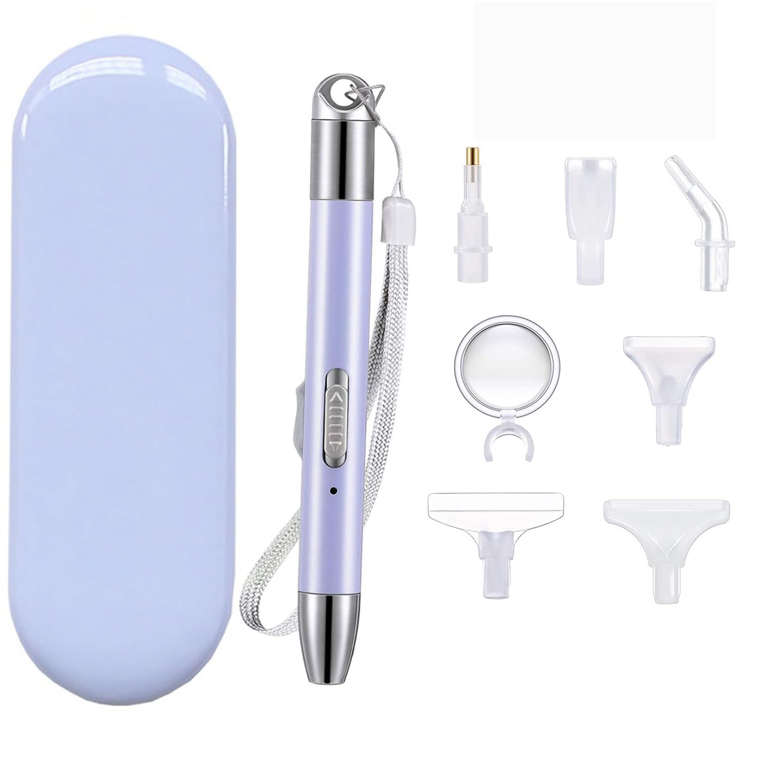 ARTopet Diamond Art Painting Drill Pen with Light USB Rechargeable Diamond Accessories and Tools Illumination Pen with 6 Heads Set, Magnifier for DIY