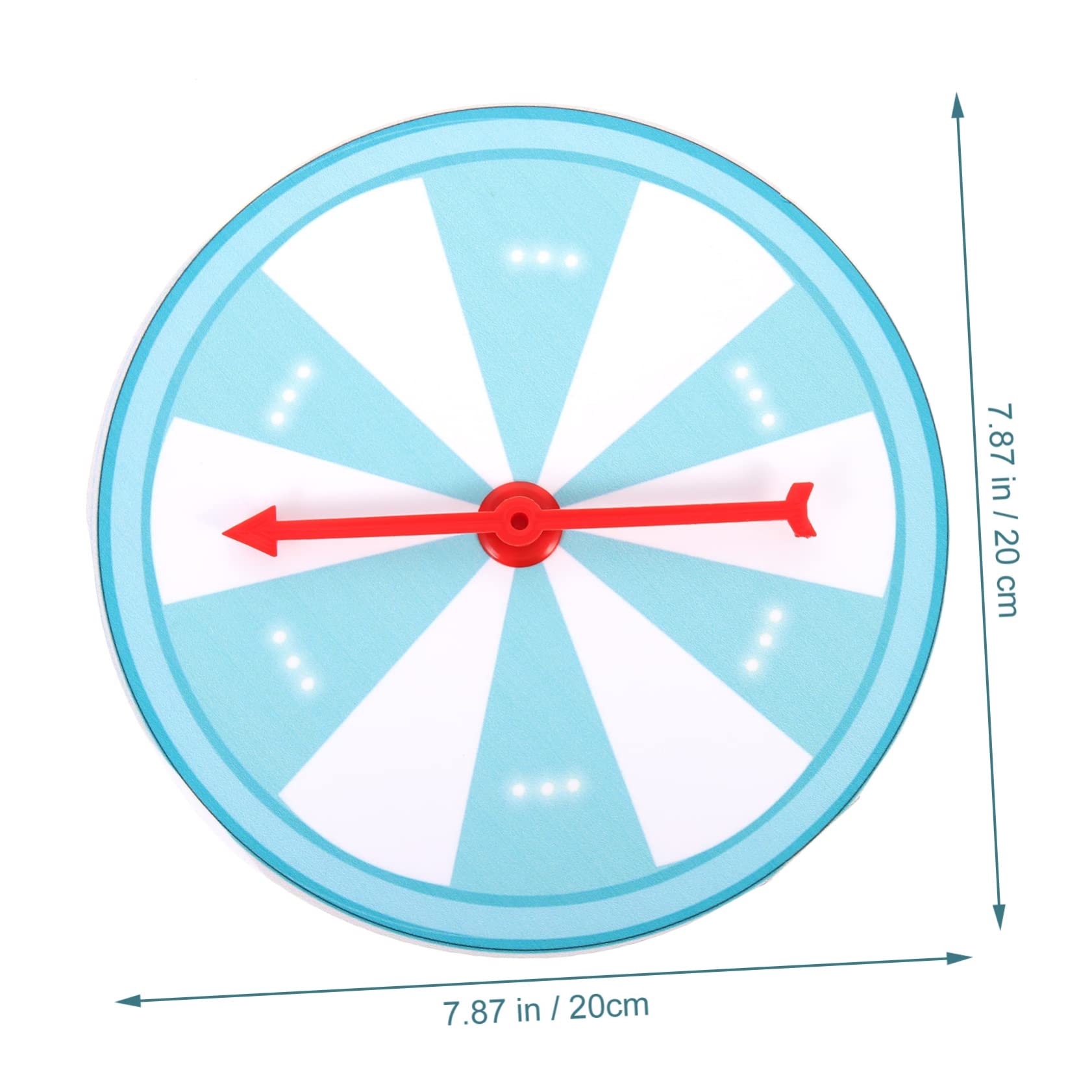 Gogogmee Hanging Prize Wheel 20cm DIY Wheel of Fortune for Parties Decorative Empty Prize Wheel Classroom Game Carnival Trade Show Holiday Supply