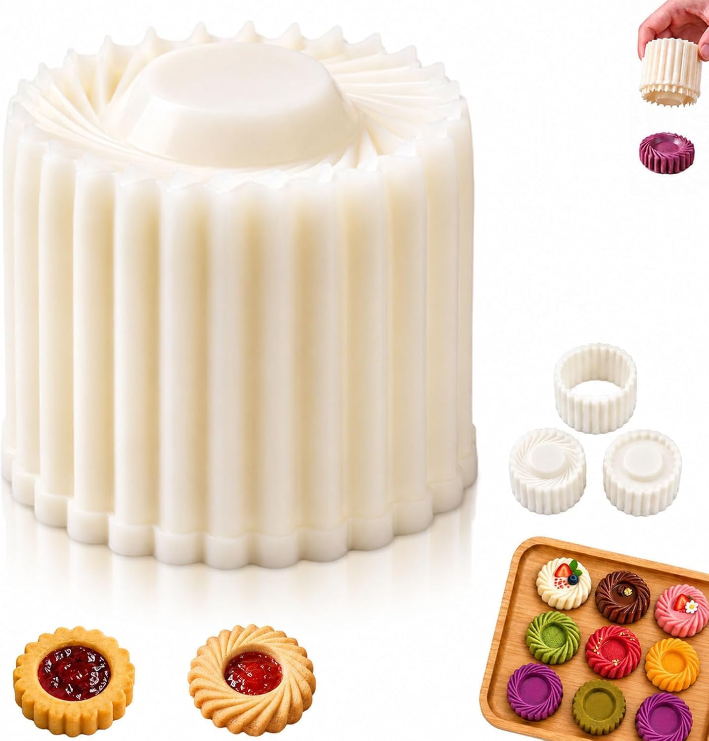 2-in-1 Double-Sided Pastry Mold,Creative Double-Ended Pastry Mold, Detachable Design for Easy Cleaning, Ideal for Household DIY Baking & Festive Family Gatherings (1PCS)