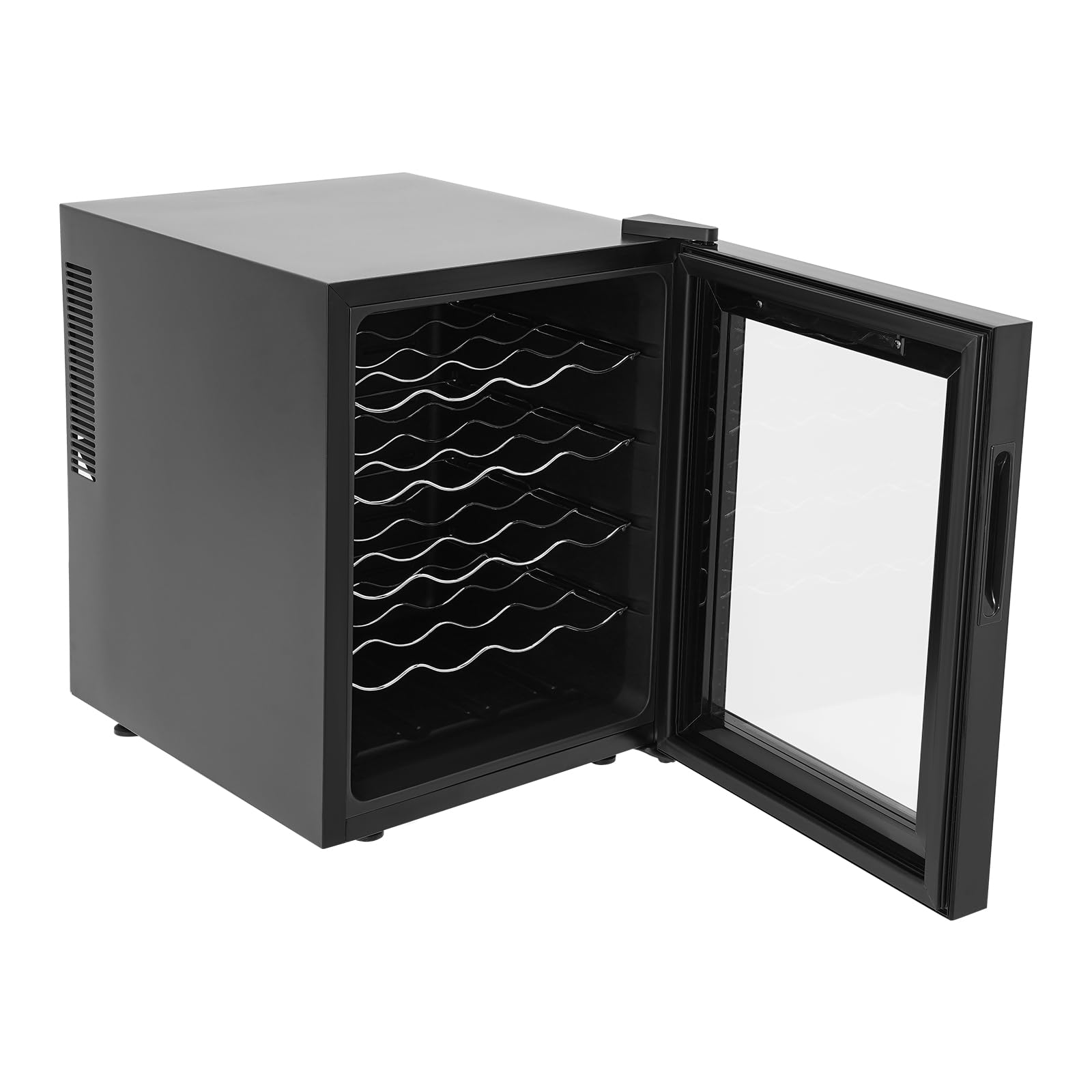 Frigorífico para vino (20 botellas, 48 litros, con puerta de cristal templado, pantalla LED, control táctil de 12 – 18 ℃, bajo dB, refrigerador de vino independiente, temperatura constante)