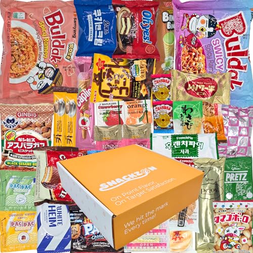 SNACKZON – Curated Japanese & Korean Treats – Includes Spicy Chic...