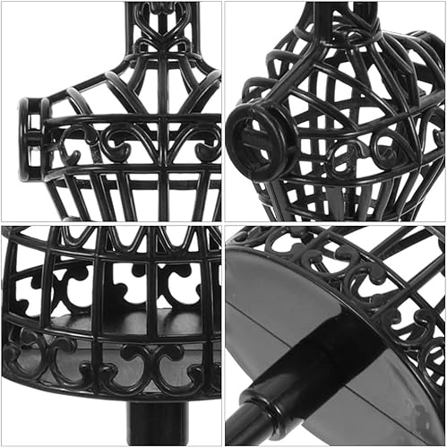 Miniatura 8 de Zerodeko 10 piezas de mini vestido de muñeca, maniquí hueco, soporte para muñecas, ropa, vestido, exhibición de casa de muñecas, accesorios de