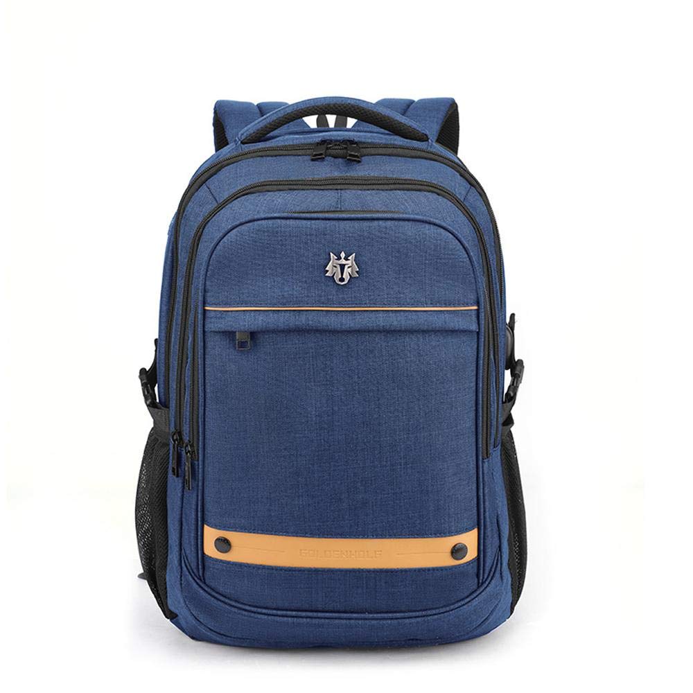 Mochila para viaje y estudiantes ideal para llevar la computadora en azul 3
