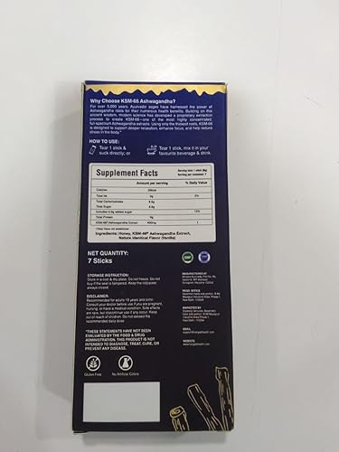 Miniatura 2 de KSM-66 Ashwagandha Honey Sticks – Miel infundida con Ashwagandha adaptogénica, ayuda a promover la relajación y el enfoque, aumenta la energía y la