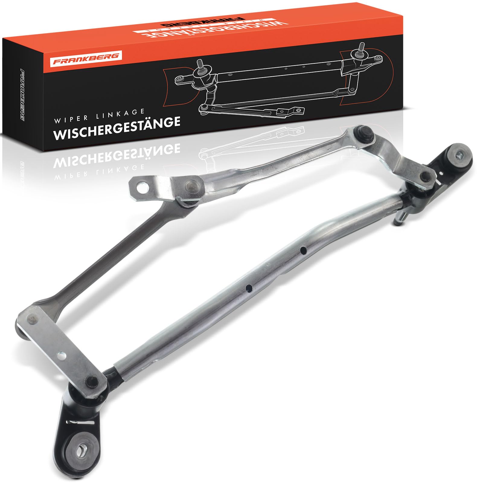 Frankberg Meccanismo di collegamento del tergicristallo anteriore senza | Compatibile con: Clio III box/hatchback SB SR, Clio III BR0/1 CR0/1, Clio III Grandtour KR0/1