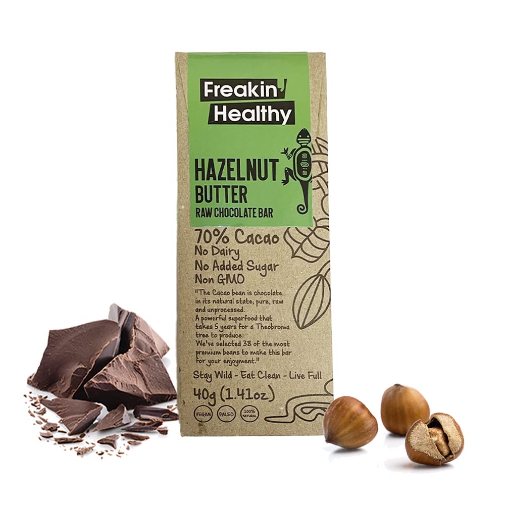 Freakin Healthy Hazelnut Butter Raw Chocolate Bar 40 g