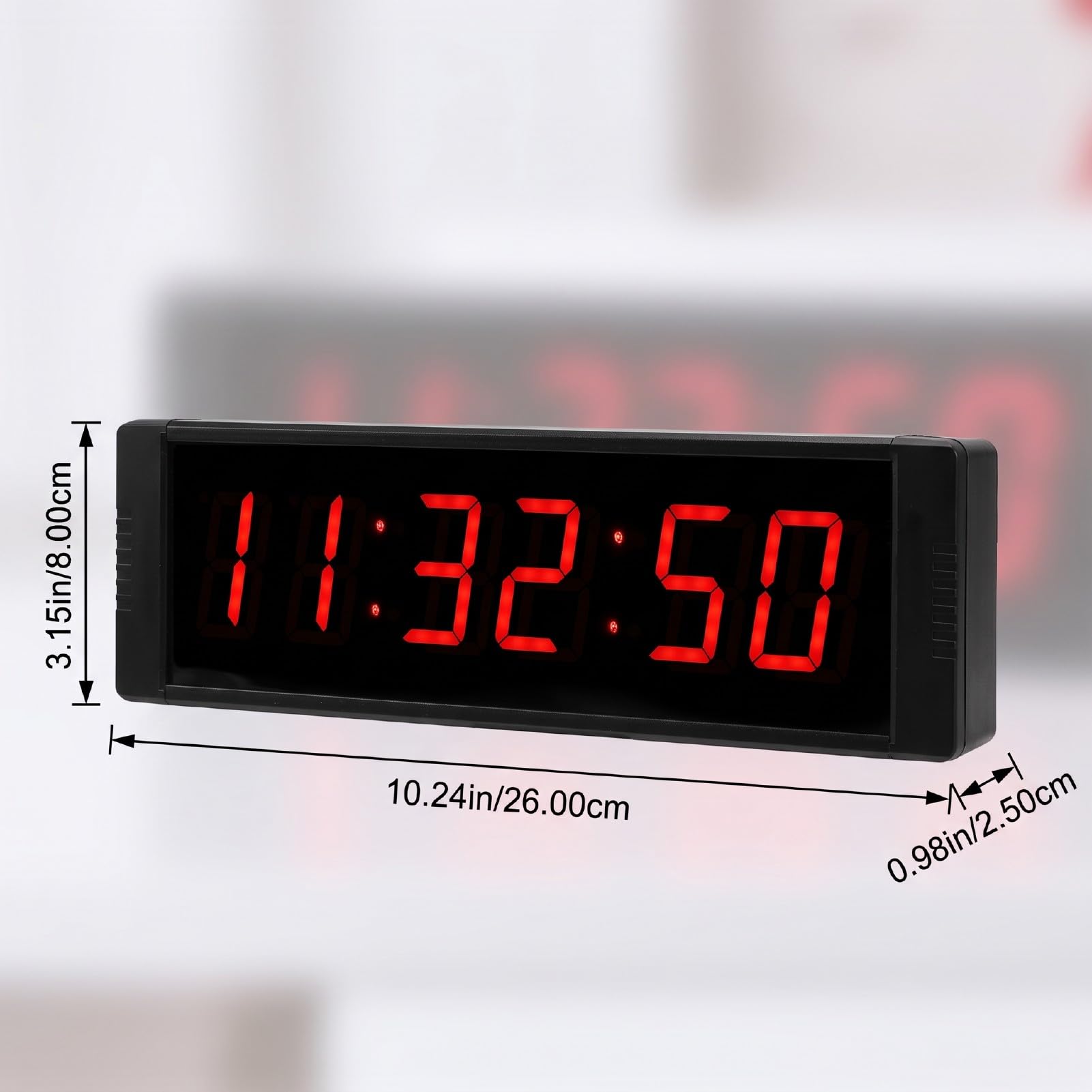SEAFRONT Chronomètre LED, Minuterie Numérique avec Support, Affichage