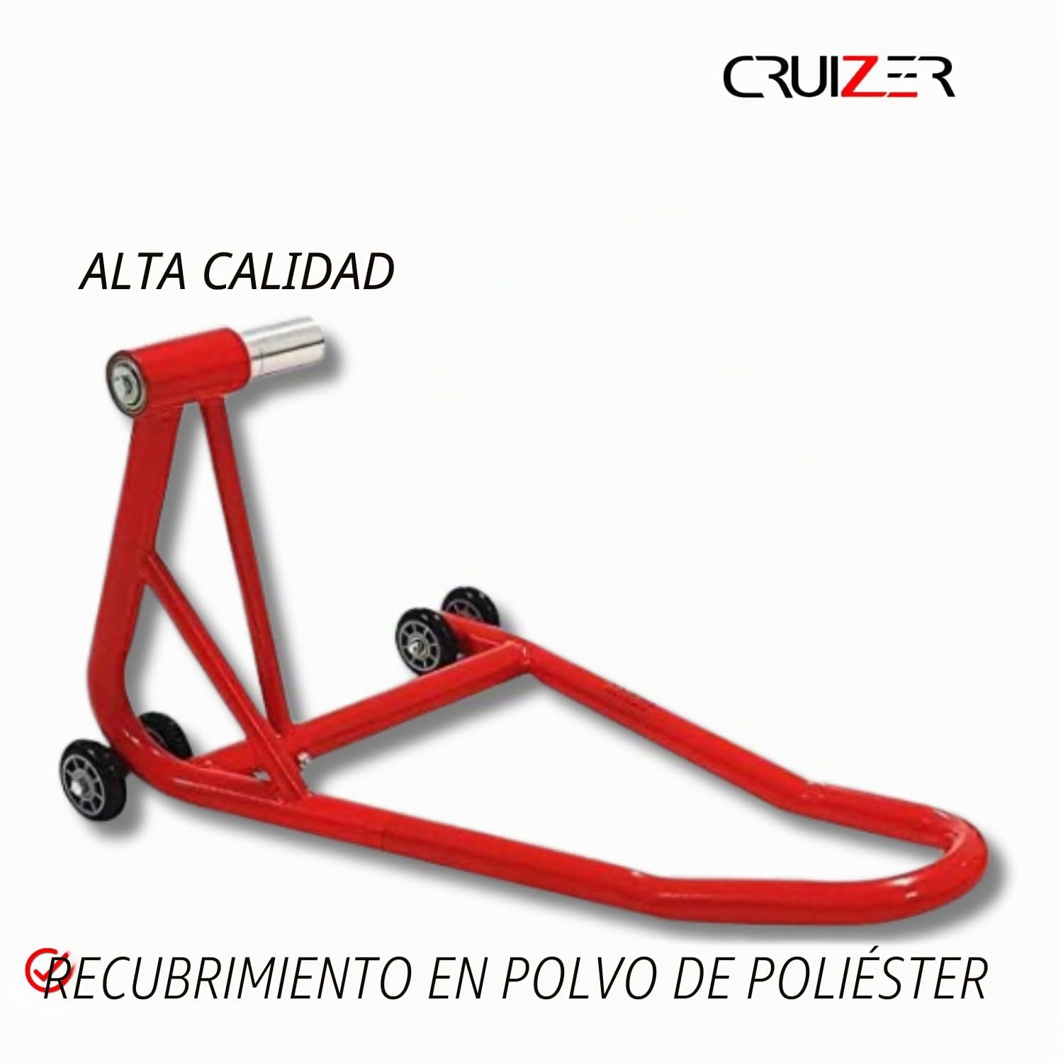 CRUIZER Caballete de Brazo Único Trasero Rojo para Moto Ducati Monster 1100 Evo S2R S4R S2RS S4RS Hypermotard 821 796 Perno de Elevación 21,7/25,5 mm