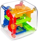 3 otters 3D Puzzle Maze Cube, 72 Obstacles Puzzle Cube Interactive Maze Game with Education Toy for Kids 3+