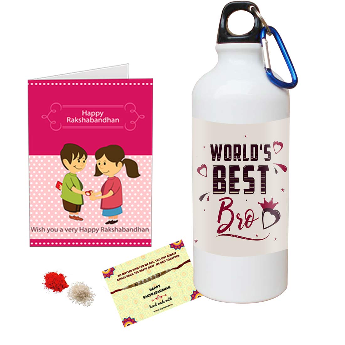 Sky TrendsSky Trends Gift for Rakhi, Gift for Sister and Brother, Rakhi Gift for Brother, Gift for Sister, Rakhi Gift, Rakhi Gift Ideas, Printed Shipper Bottle-058