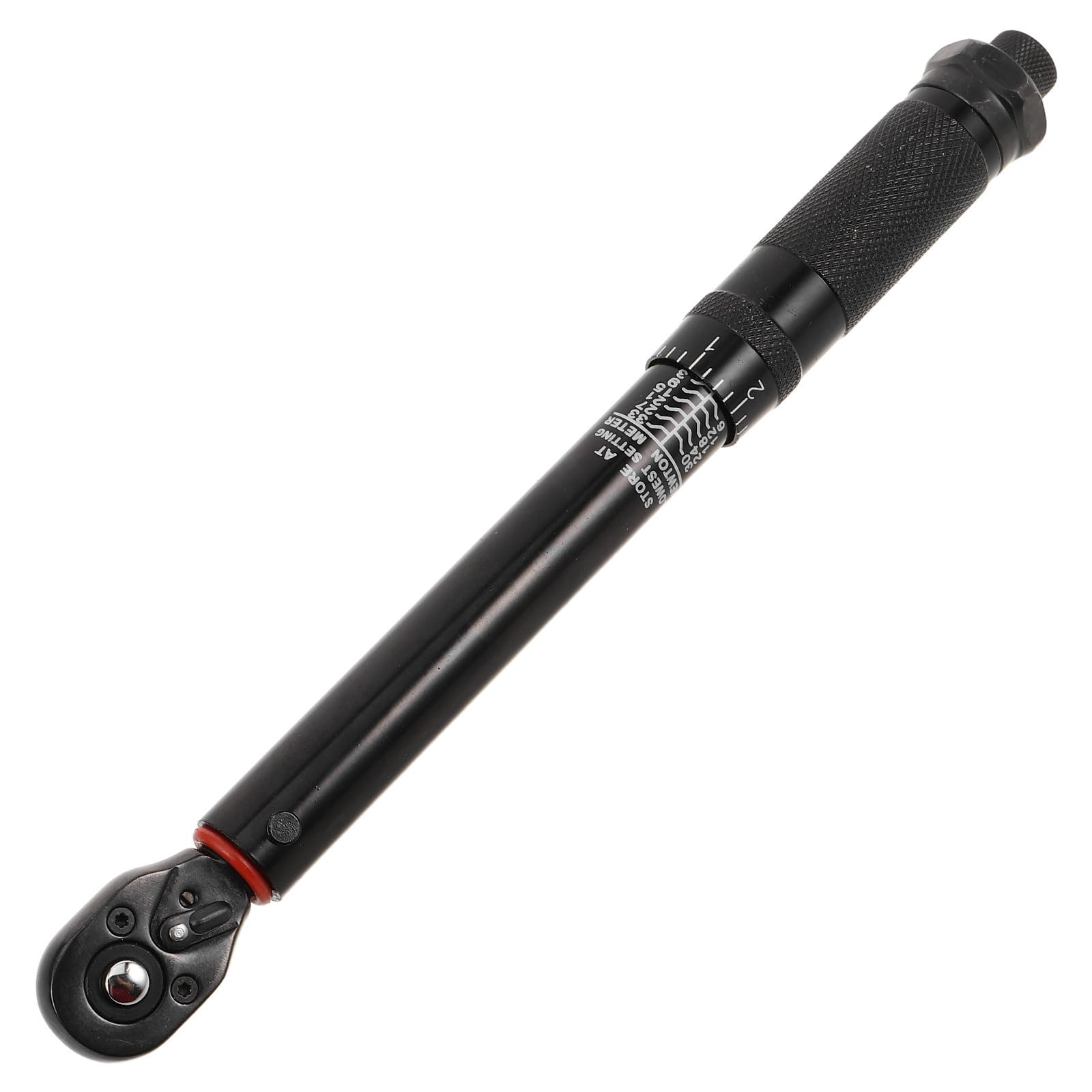 MAGICLULU Llave Dinamométrica Ajustable de Clic, Llave Dinamométrica de 1/4 3-33 Nm, Acero Negro, 45, Tubo Redondo, para Mecánica de Motores