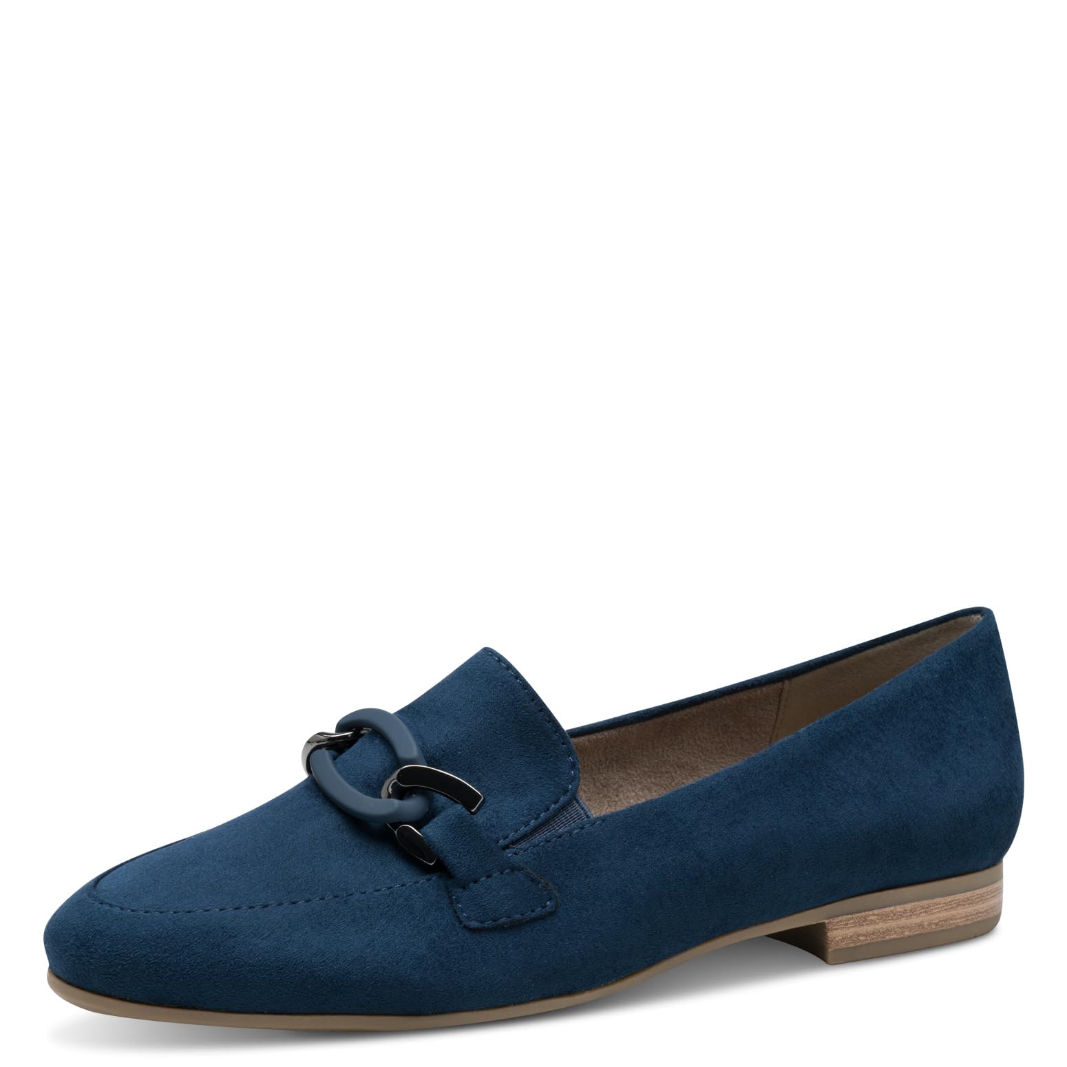 Jana Women’s Slip-Ons with Block Heel Vegan, Navy, 7,5 UK