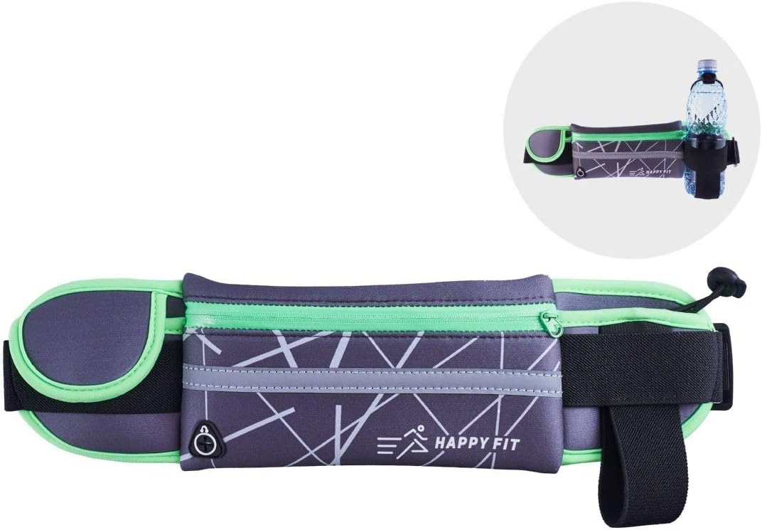 HAPPY FIT Best Waist Running Belt for Phone with OPTIONAL