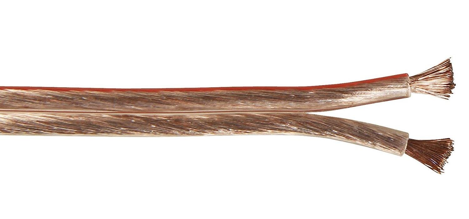 Goobay 67721 Speaker Cable Transparent CCA, 25 m Cable Length