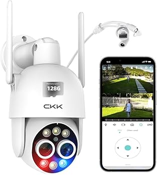 Amazon.com : [4MP Dual Lens & 8X Hybrid Zoom]4MP PTZ Security