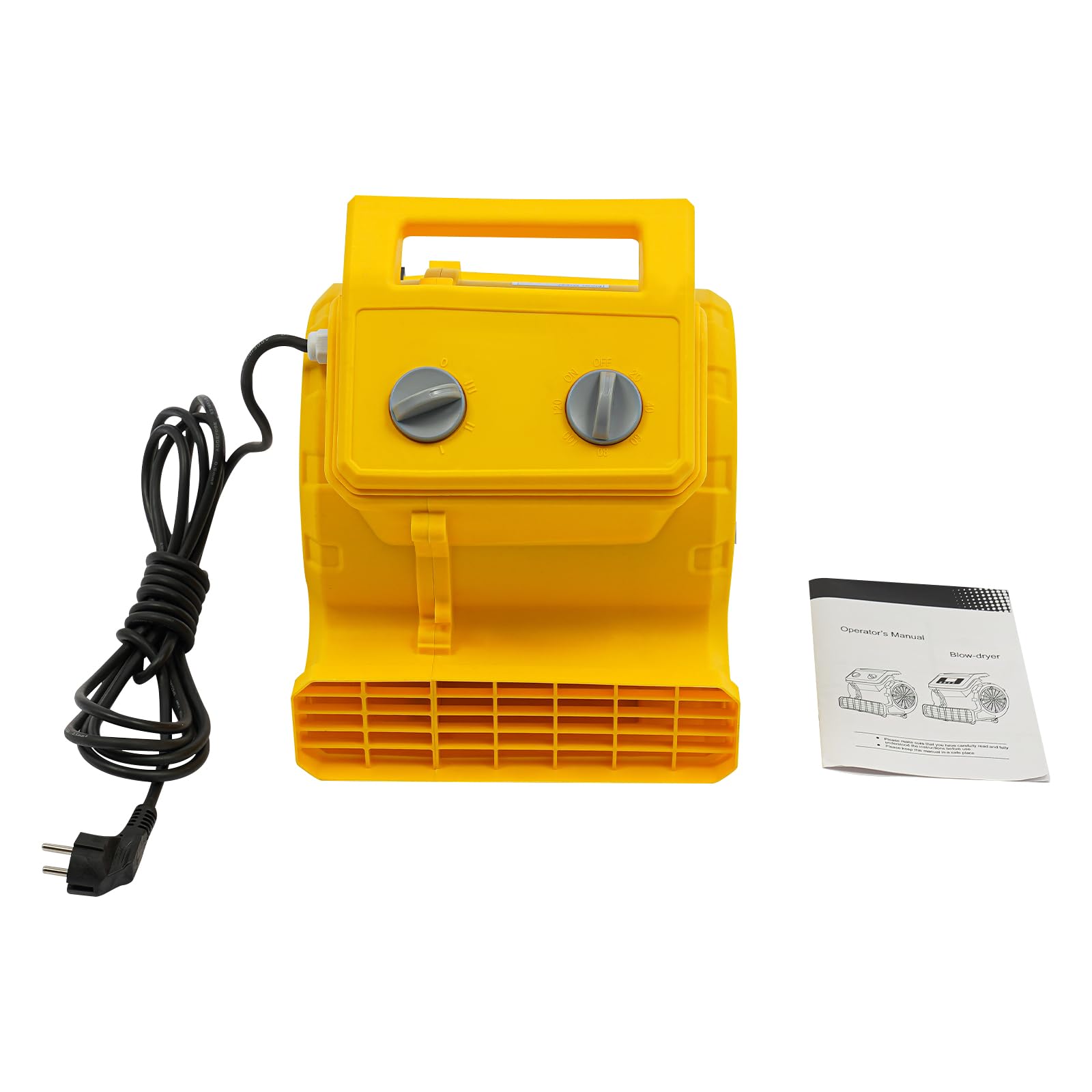 Bodentrockner 250W Mighty Centrifugal Air Mover, Gym Bodenventilator Geräuscharm Teppichtrockner, Tischventilatoren für Kühlung, Lüftung, Trocknung