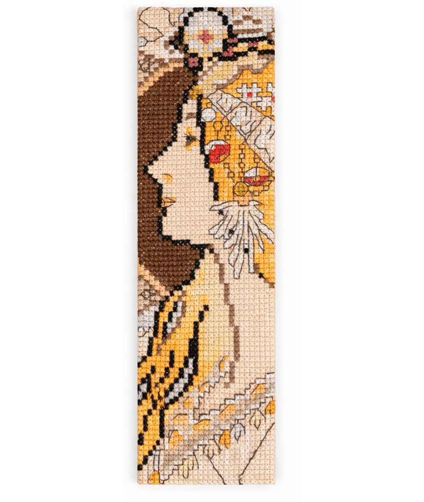 DMC - Alfons Mucha Zodiac, Advanced Level Cross Stitch Bookmark Kit