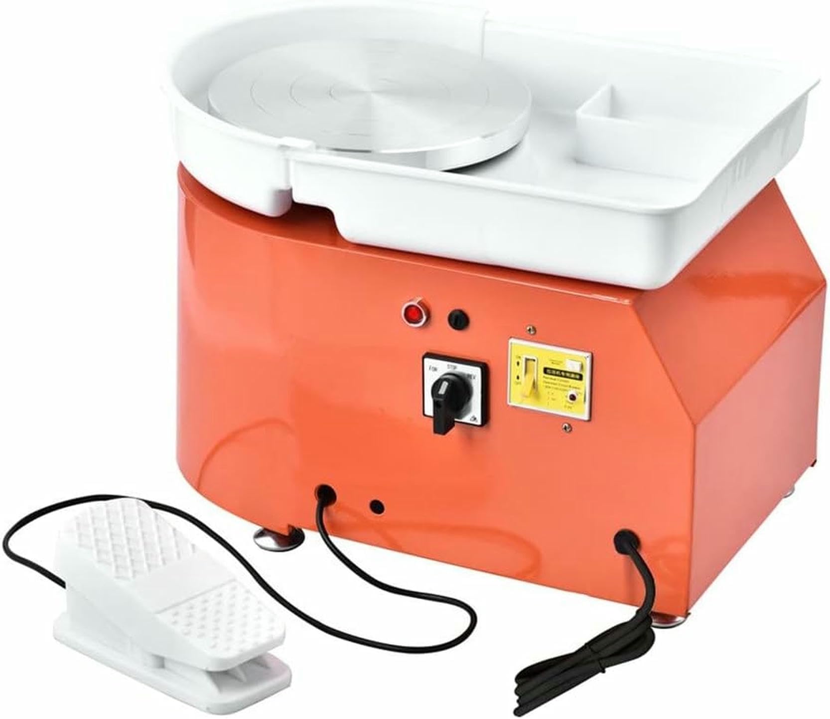 Macchina in Ceramica con Ruota in Ceramica Elettrica A Rotazione 25 Cm, 350 W, Strumenti di Formazione in Argilla Fai -da -Te per Opere Artistiche in Ceramica (Colore) (E)