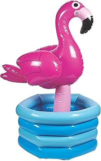 Fun Express Inflatable Luau Flamingo in Pool Cooler