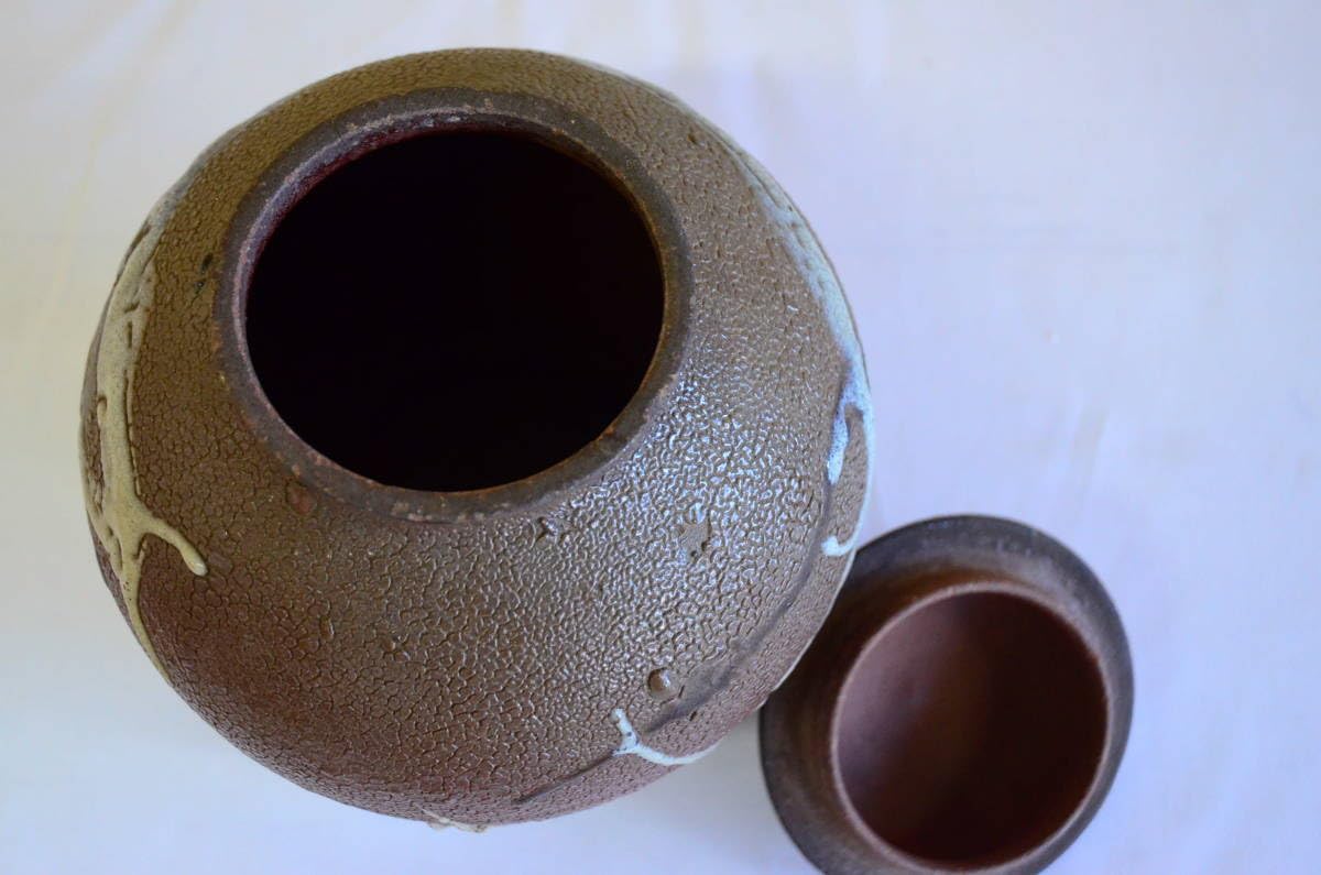 Amazon.co.jp: 茶壷茶壺茶入れ縦22cm横16.5cm茶道具骨董古美術