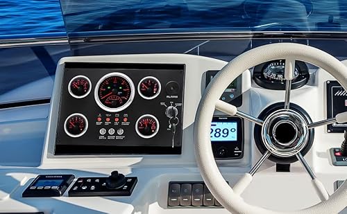 Artilaura Gps Speedometer Gauge Set With Dashboard - Speedometer With Tachometer,Fuel Gauge, Water Temperature, Oil Pressure Gauge, Voltage Cluster Dash Gauge Set Panel For Car Auto Boat Marine #TOP4