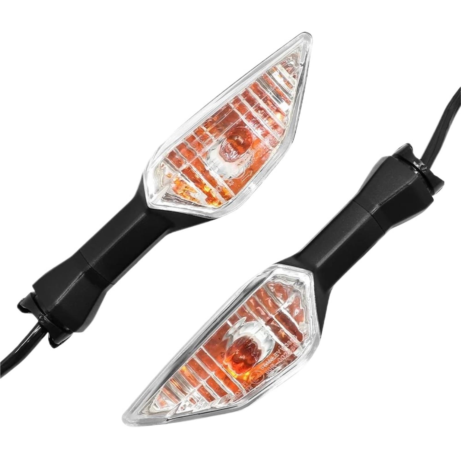 Luces De Señalización Para Motocicletas Para N-ja 250 300 400 650 1000 ZX-6R ZX-10R Z250SL Z1000SX Intermitentes Moto(Clear)